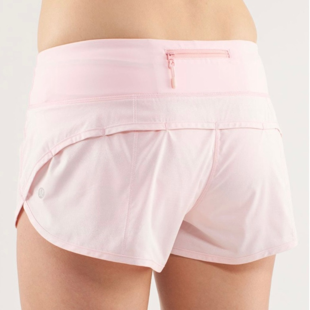 Lululemon Speed Shorts - Blush Quartz